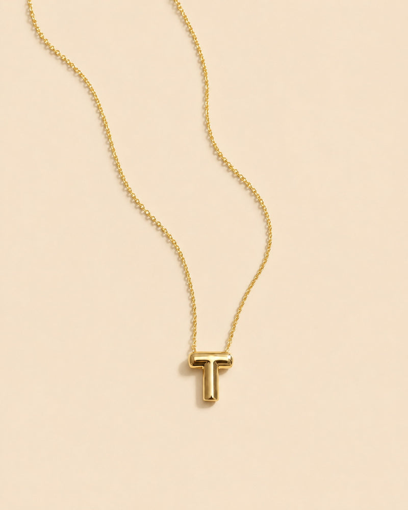 Initial Necklace (T)